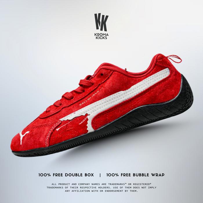 BLCG x Puma Speedcat Suede Distressed Red White Sneaker Sepatu WSDSD 6910 (Size 36-45)