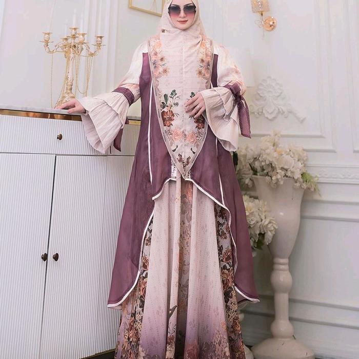 ARASH series  BY. YODIZEIN SYARI INDONESIA / Gamis set syar'i Terbaru/ Gamis set mewah