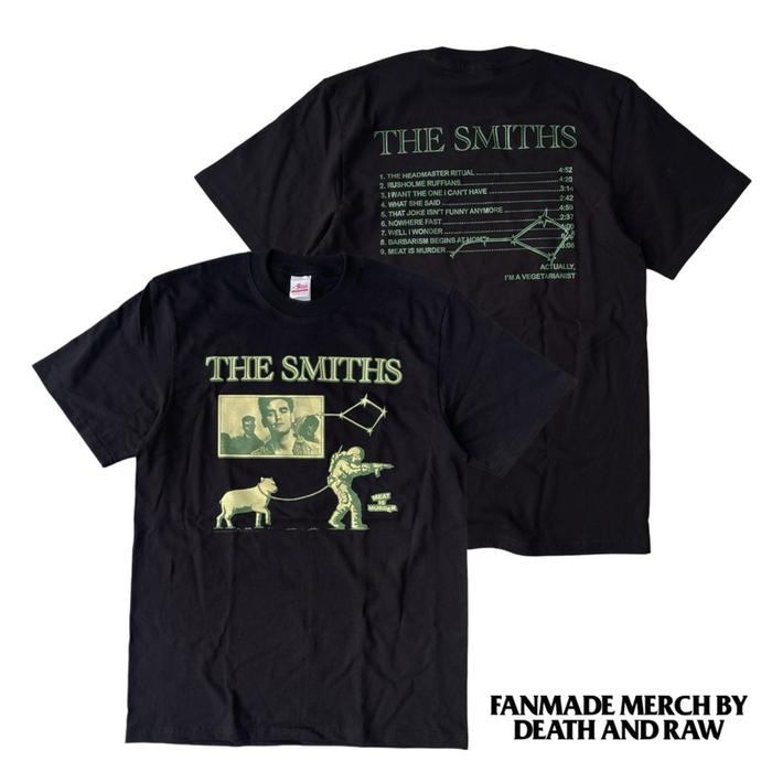 kaos band THE SMITHS - TRACKLIST black (FANMADE)