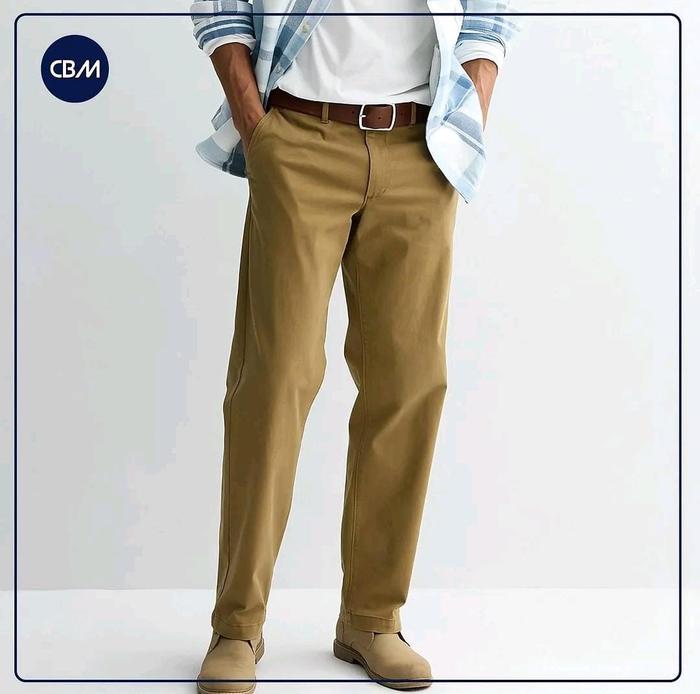 C1826 - Celana Chinos Pria - Celana Panjang resmi kasual - Warna KHAKI