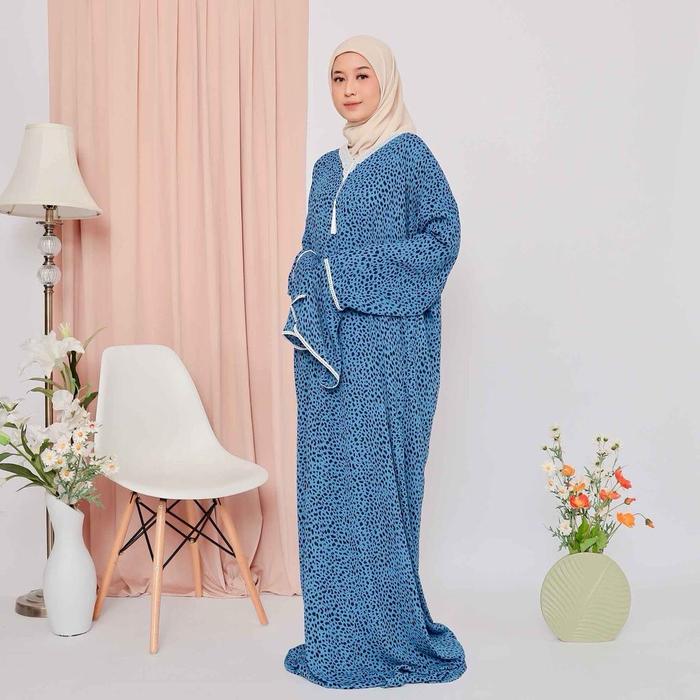 Abaya Turki CORAL LEOPARD by Asput