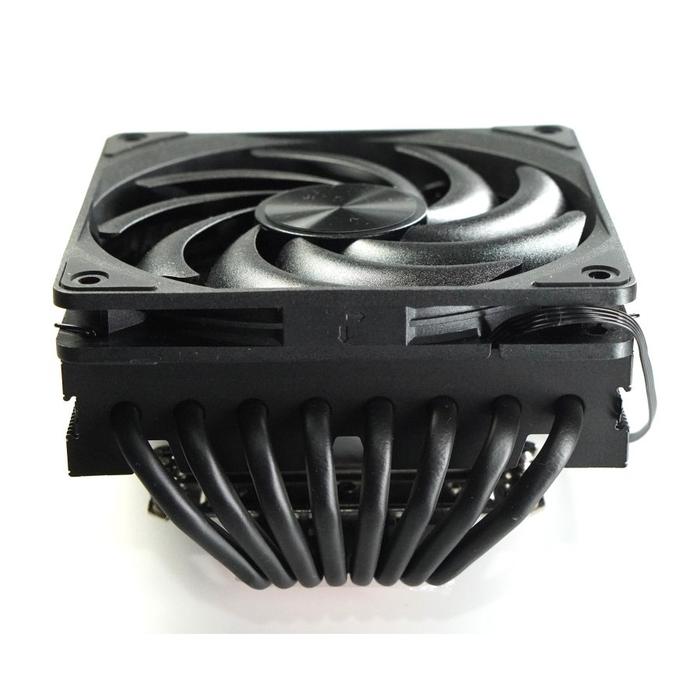 BARU SNOWMAN MC75 BLACK SLIM CPU / PC COOLER 120MM SINGLE FAN - 8 Heat Pipes Heatsink