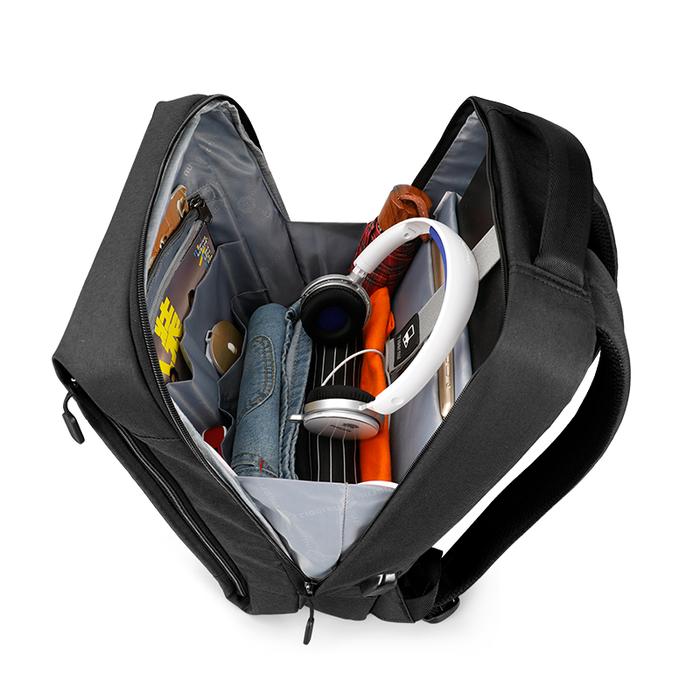 Tigernu Ransel Pria Pengisi Daya USB Merek Mochila 1415 "Tas Ransel