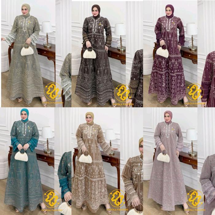 GAMIS DRESS TERBARU AMORI MALIKA  VOL 11 DRESS PREMIUM ORI BY FAYOLA FASHION