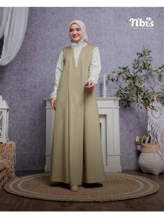 Nibras RON 014 Khaky Gamis Terbaru Ordinary Kekinian Bisa COD