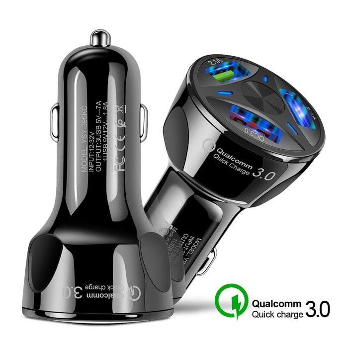 Qc3.0 Car Mobile Phone Charger Three USB for Seat Ibiza ST Leon 2 3