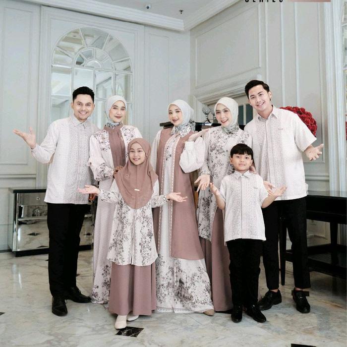 Sarimbit Artie Daily Danaraja Broken White Gamis Keluarga baju koko
