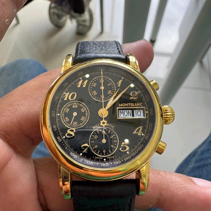 Jam tangan montblanc meisterstuck chronograph 7016 automatic 38mm