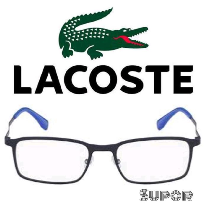 FF256 Frame kacamata minus Pria LACOSTE original Full Frame Untuk Minus Progresif