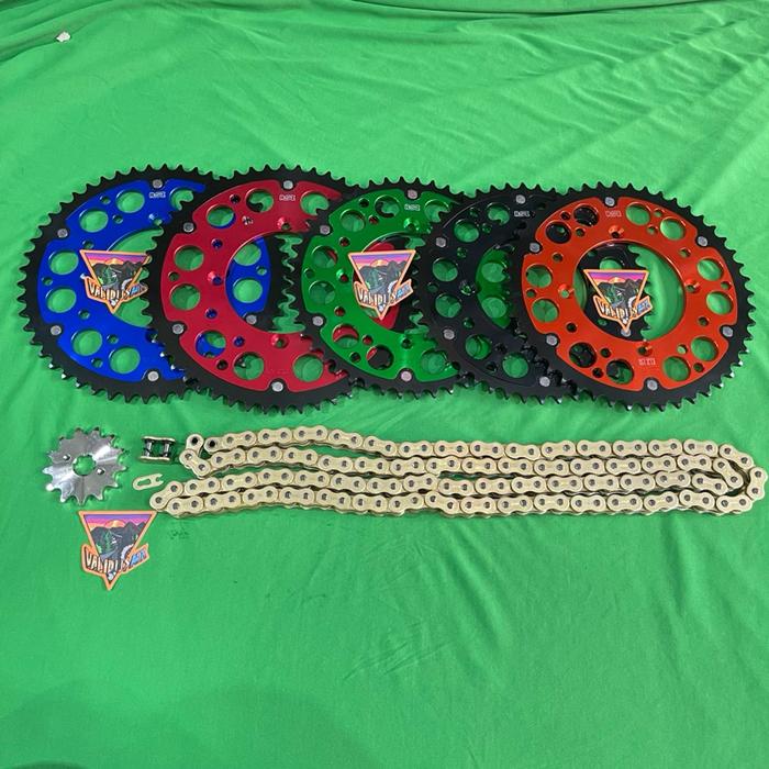 ￼Gear Set 520 KLX CRF 150 WR155 ROZ Set Rantai 520 O-ring GOLD