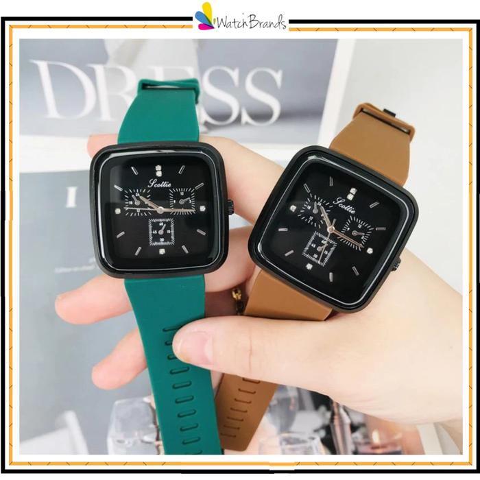 REKOMENDASI WBS JAM TANGAN PRIA WANITA SPORT CHRONO KOREA FASHION QUARTZ SILIKON RUBBER ANALOG WATCH