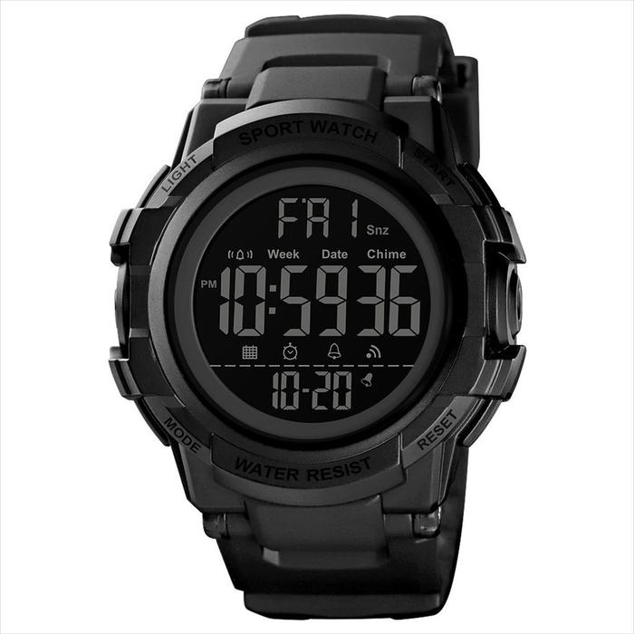 JAM TANGAN DIGITAL PRIA TAJIMA 9542 RUBBER STRAP WATER RESIST 5ATM ORIGINAL
