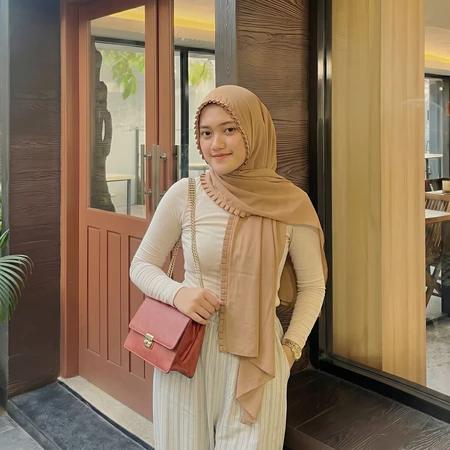 Pashmina Tali Lipit KCB Rempel Premium Jahit Tepi Diamond Hijab Instan Original