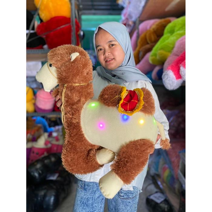 Boneka unta lucu uk.L BESAR(free lampu led kelap kelip)