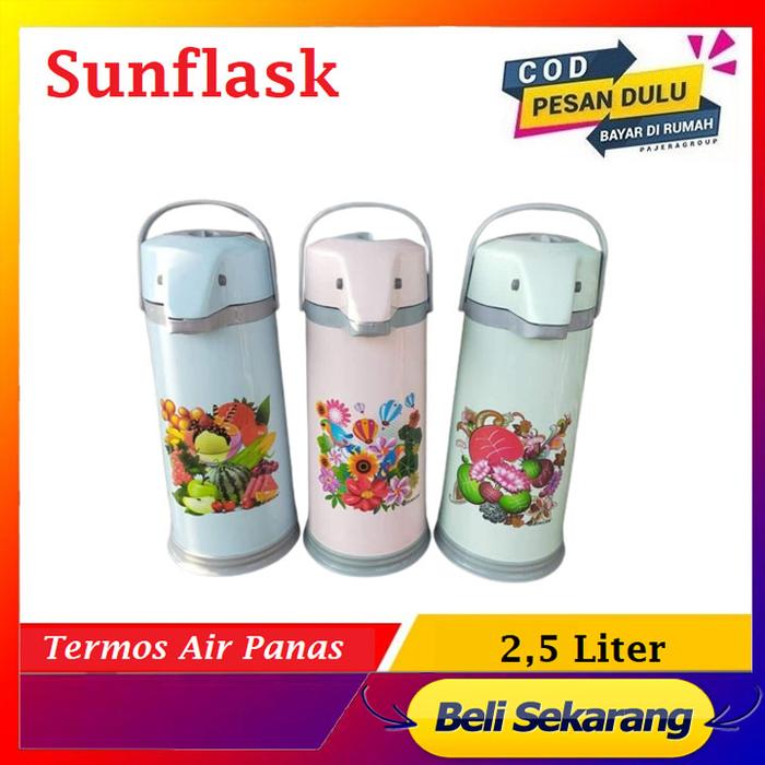 Termos pencet sunflask air panas 2,5 Liter AIR POT / AIR PANAS XTRA AP2525P SUPER MURAH MANTAP