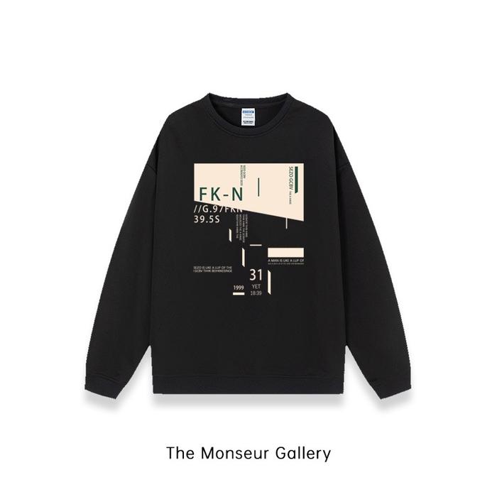 The Monseur Gallery Sweater Oversize Mathematics | Sweater Hitam A0622