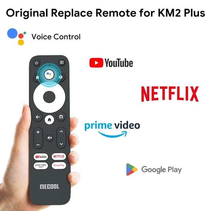 Original Mecool Replace Remote for KM2 Plus with Google Voice Control
