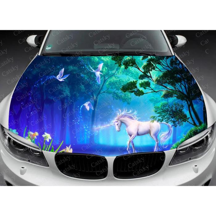 Unicorn est Car Decal Graphics Vinyl Decal Cover Pattern Packaging Decal Custom Diy Hood Engine Deca