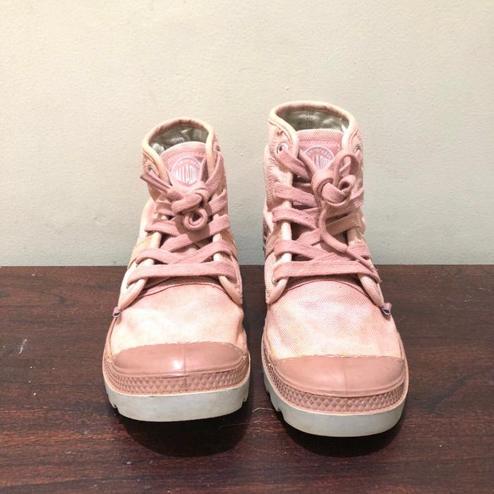 Palladium Original Sepatu Boots Wanita Merah Muda Pink Shoes