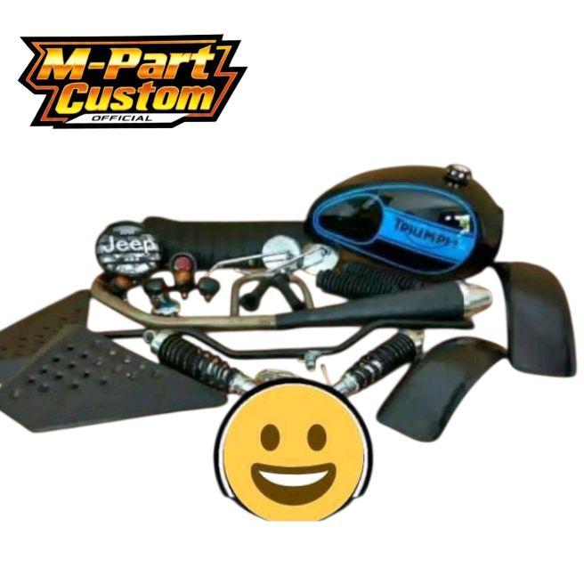 Motor [GM] paket japstyle lengkap set body Tiger Megapro thunder bison scorpio MOTOR CUSTOM Tangki m