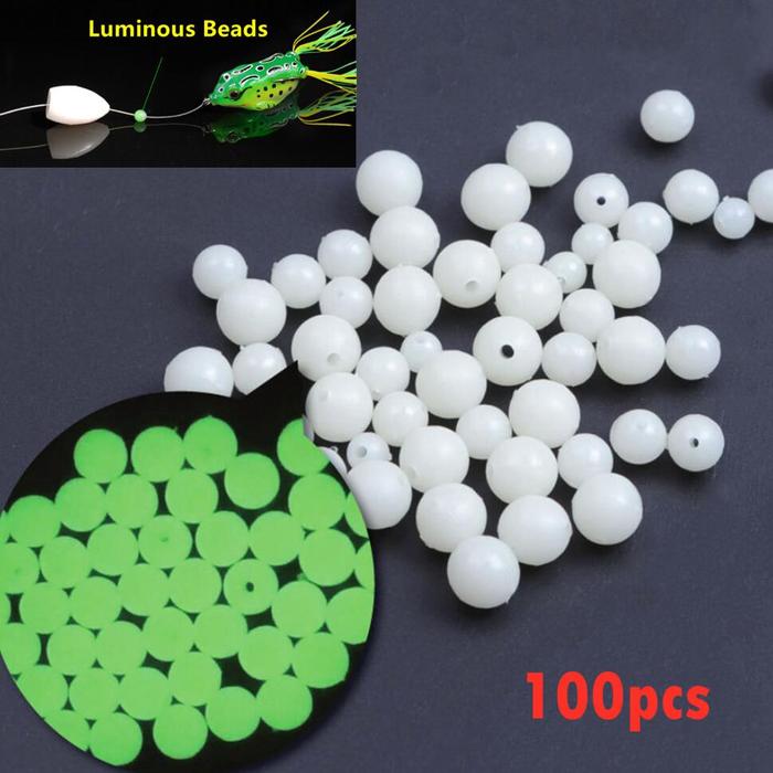 Terlaris, 100 Buah/Lot Manik-manik Bercahaya 5Mm 6Mm 8Mm DIY Kit Bass