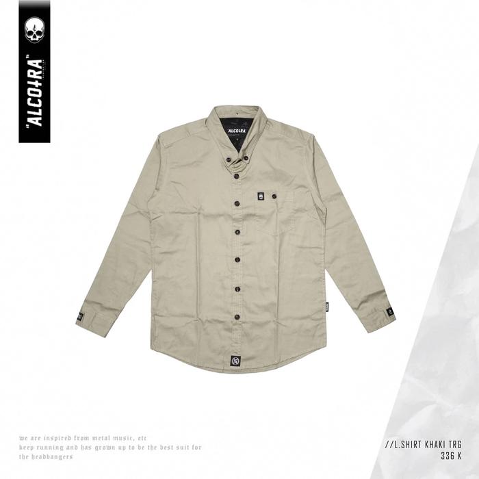 L.SHIRT KHAKI TRG || LONG SHIRT KHAKI TRG || KEMEJA ALCOTRA || ORIGINAL BRAND ALCOTRA FLANEL