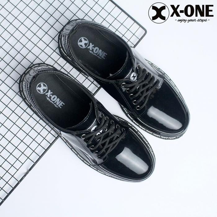 Sepatu Formal Pria | X-One Footwear “Jossie Docmart” Hitam Docmart Brand Lokal