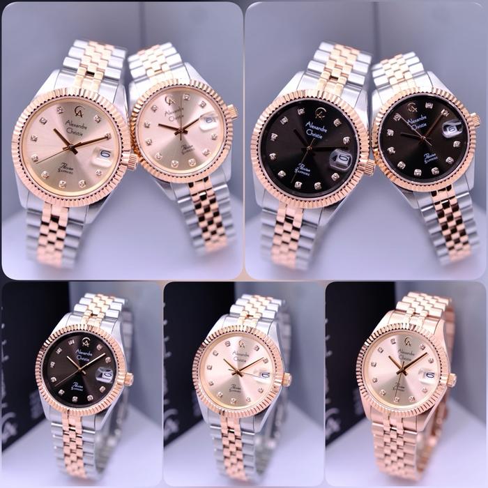 FREE BATRAI COD JAM TANGAN COUPLE ALEXANDRE CHRISTIE AC5013 / AC 5013 ORIGINAL GARANSI RESMI 1 TAHUN