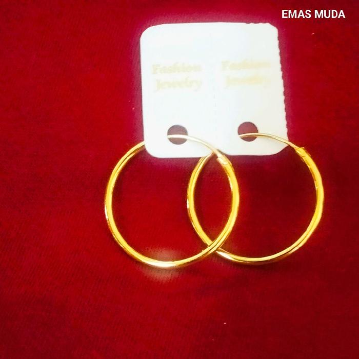 Anting Jepit Titanium Ukuran 25mm Jumbo Earrings Anting Jepit dengan Spesifikasi Ukuran 25mm