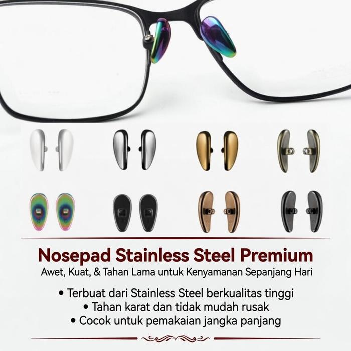 BEBISOFTLENS CERAMIC NOSE PAD HOLDER  Penahan Kaki Dudukan Hidung Penyanggah Kacamata CERAMIC NOSE H