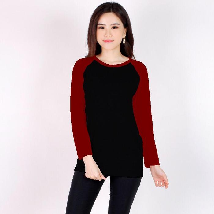 kaos raglan/kaos raglan pria/ wanita/kaos raglan lengan panjang/raglan panjang/M/L/XL/XXL