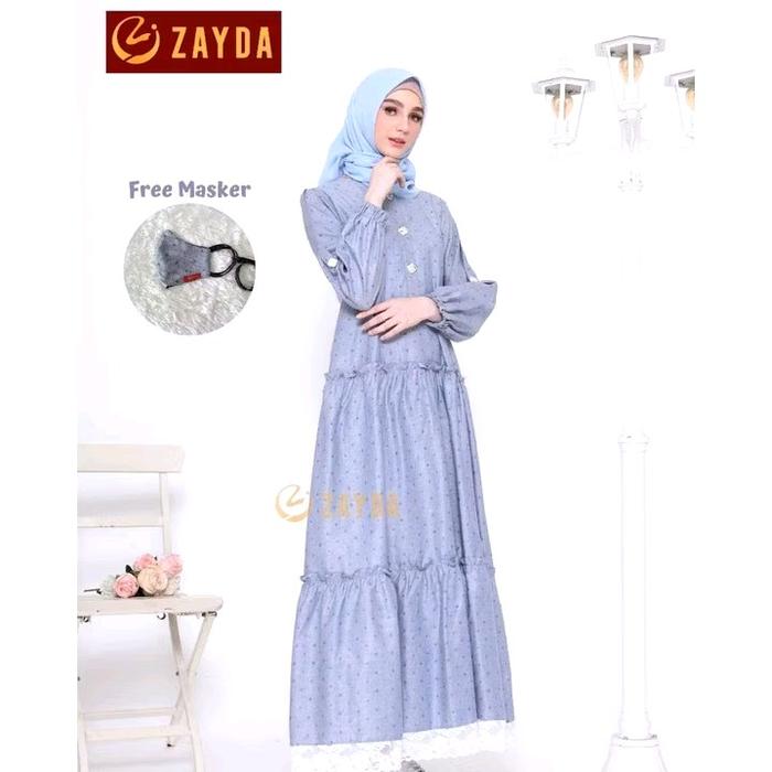 [MuVeBoutiQue] Gamis Zayda Longdress Blue Denim