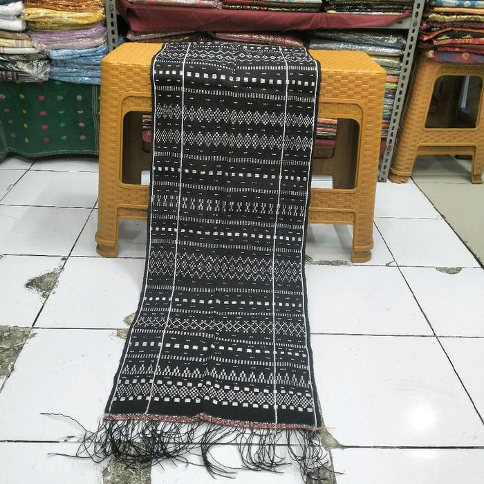 ULOS HANDE-HANDE TENUNAN TARUTUNG FULL SIMATA WARNA HITAM GARIS PUTIH