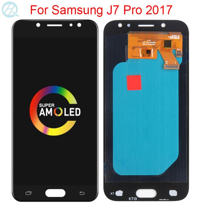 Super Amoled LCD For Samsung Galaxy J7 Pro 2017 Display With Frame