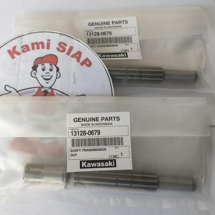 131280679 SHAFT TRANSMISSION OUT AS GEAR DEPAN KLX 150 ORIGINAL