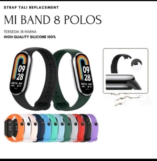 Strap Mi Band 10 Silikon Tali Pengganti Jam Xiaomi Mi Band10 PolosWarna