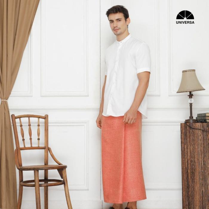 Spesial Sarung Universa - Orange (Premium Sarong) | Sarung Polos  Muslim | Sarung  Dewasa Pria
