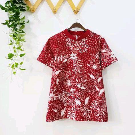 Preloved atasan batik wanita tatabebe sz L uk LD 100cm