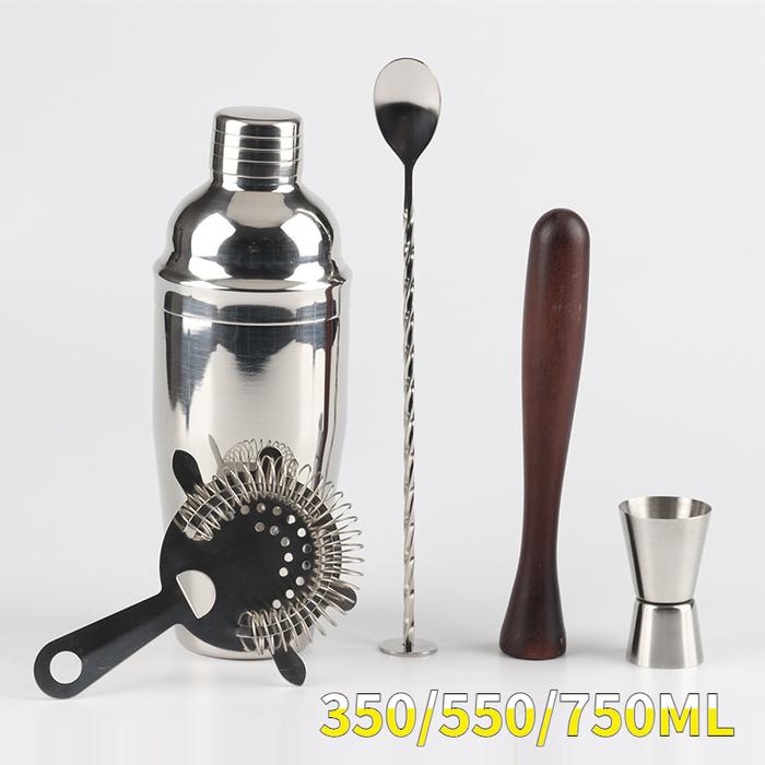 Bar accessories Cobbler Cocktail shaker Stainless cocktail set