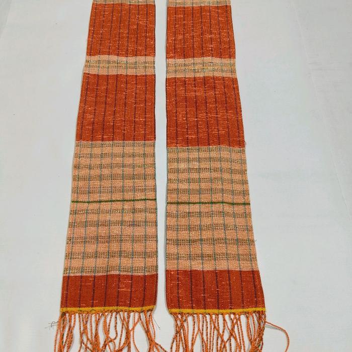 Scraf Etnik Simalungun Motif Hatirongga/Ragi Cantik Stola Motif Ulos Simalungun Ukuran L13cm P160cm 