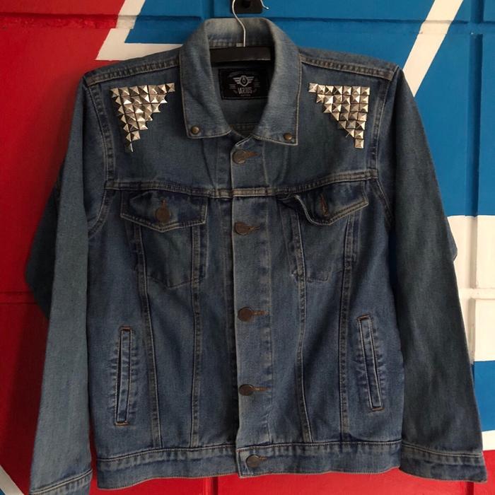 Jacket trucker jaket pria jaket levis second jaket denim custom