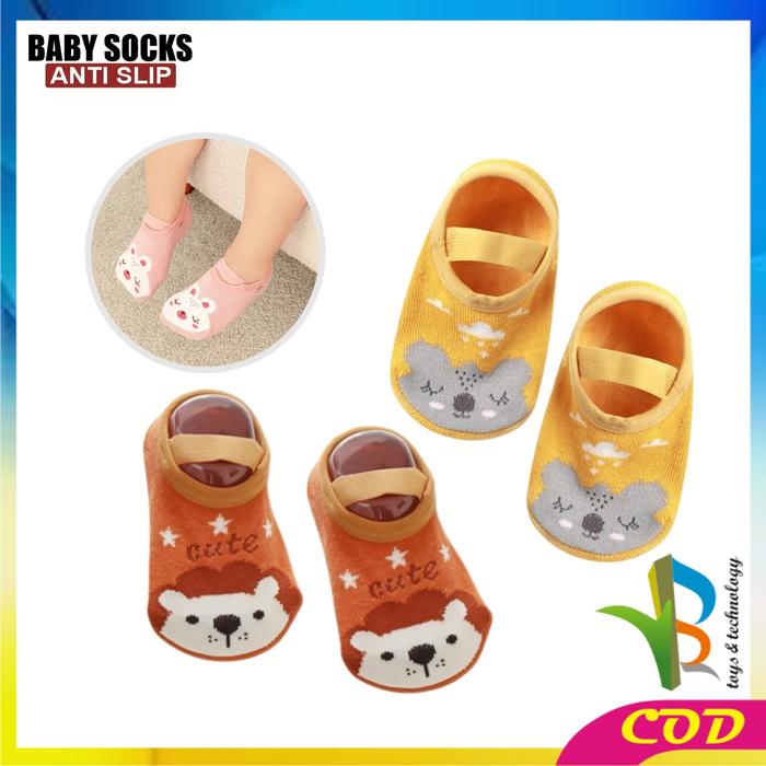 [COD] RB P91 P377 Kaos Kaki Anak Anti Slip Dengan Strap Baby SocksKaosKaki PART 2