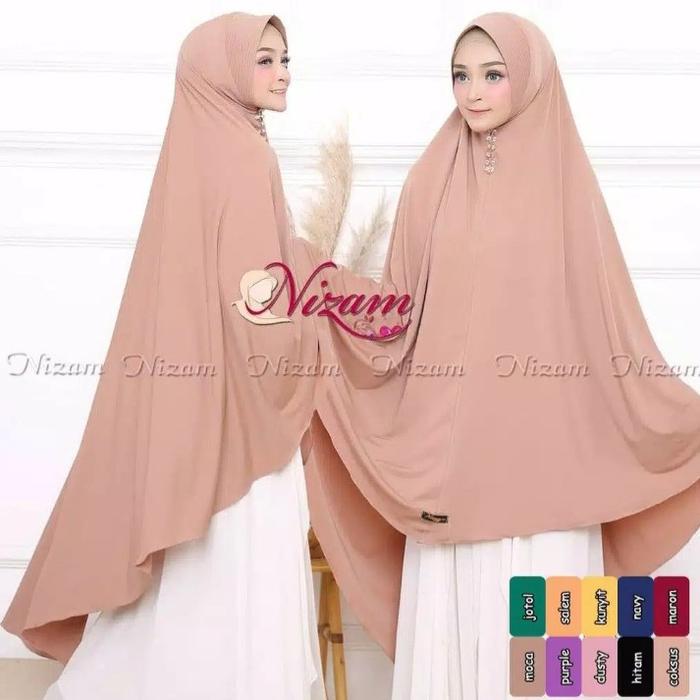 Khimar Bergo Jumbo / Jilbab Bergi Jumbo / Jilbab Syari Nizam Jumbo XXL Panjang