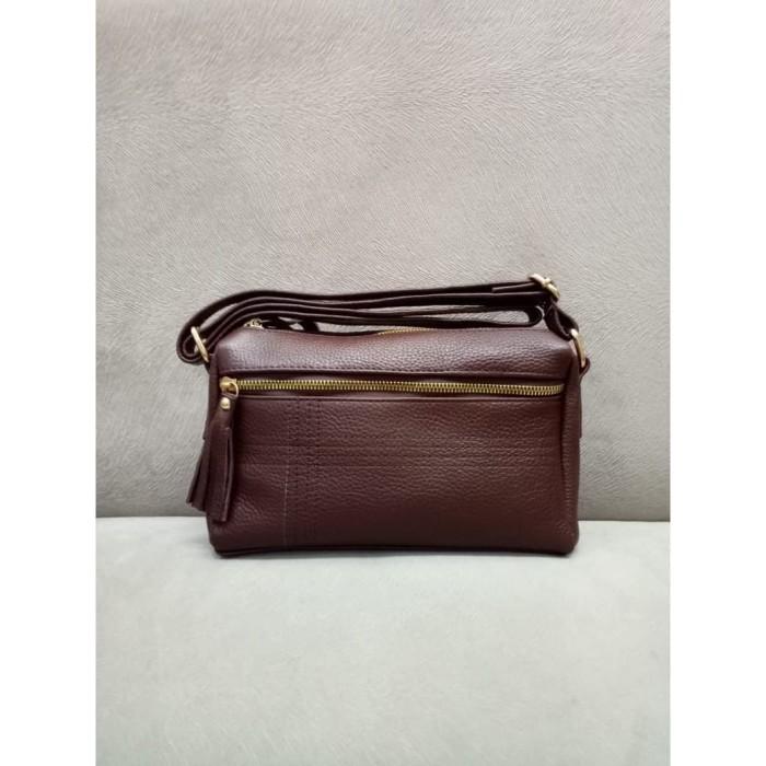 TAS SELEMPANG WANITA KULIT SAPI ASLI PAPIRUT SAVVY SIZE SK COKTU