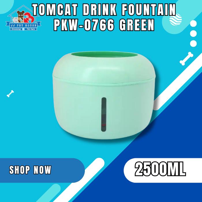 TOMCAT DRINK FOUNTAIN 2500ML PKW-0766 GREEN