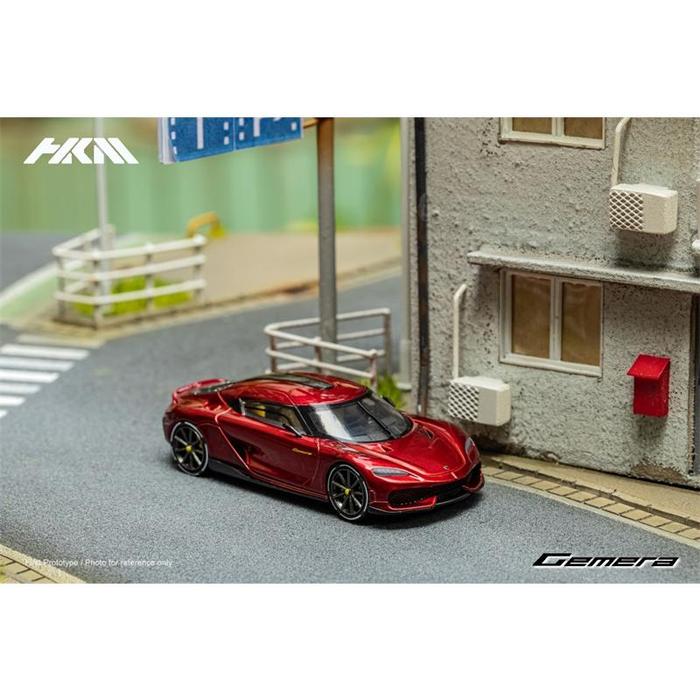HKM 1:64 koenigsegg Gemera Red /Grey Diecast Model Car