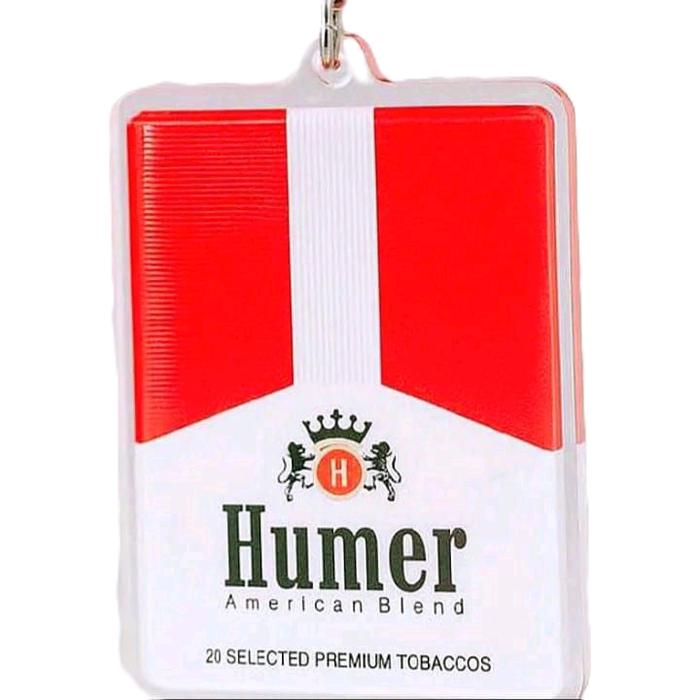 Kalung Liontin Huruf HUMER Bok Warna Merah Putih Disain Terbaru Modern
