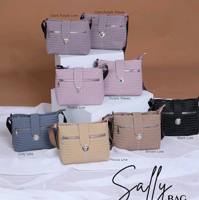 Sally Bag Black Line/lTermurah