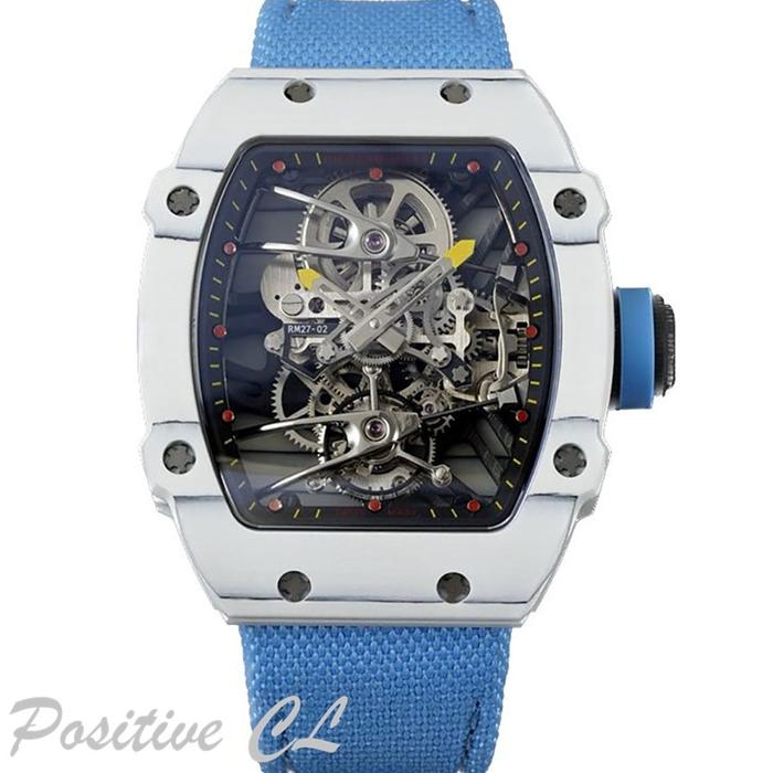 RM 27-02 TOURBILLON SWISS CARBON CASE BLUE STRAP TIER 5