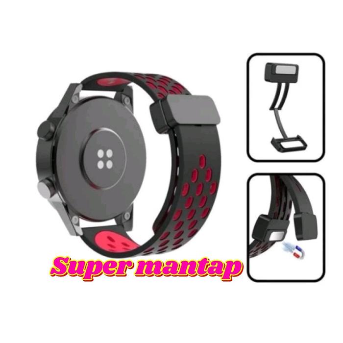 Strap Sport Tali Magnetic Buckle Smarwatch Soundpeats Watch 1 / Soundpeats Watch 3 Rubber Silikon Si